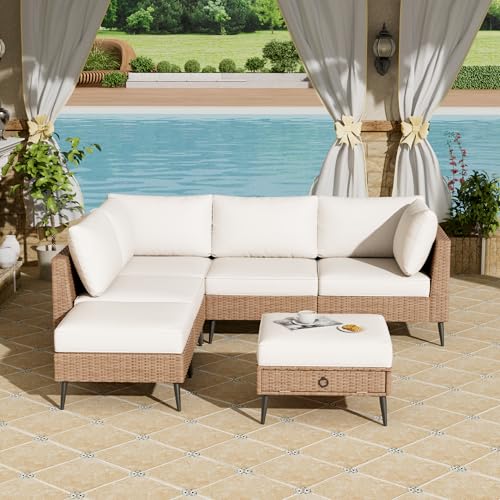 LVUYOYO 6 Pieces Outdoor Patio Furniture Set